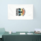 Grappige Heks Lerares Gebroken Bezem Halloween Ont Spandoek (Beurs)