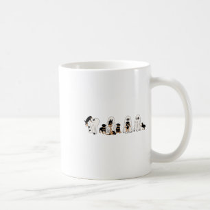 Grappige heks Rottweiler Dog Ghosts in de hal van Koffiemok