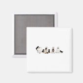 Grappige heks Rottweiler Dog Ghosts in de hal van Magneet (Voorkant / Achterkant)