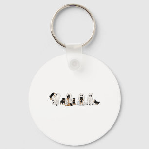 Grappige heks Rottweiler Dog Ghosts in de hal van Sleutelhanger