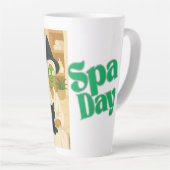 Grappige heks Spa Dag Humor  Latte Mok (Rechterhoek)