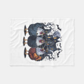 Grappige heks Spooky Chicken Halloween Fleece Deken (Voorkant (Horizontaal))