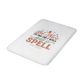 Grappige Heks Spreuk Citaat Halloween Vector Ontwe Badmat (Gekanteld)