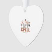 Grappige Heks Spreuk Citaat Halloween Vector Ontwe Ornament (voorkant)