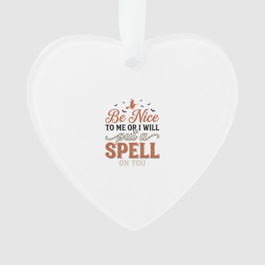 Grappige Heks Spreuk Citaat Halloween Vector Ontwe Ornament (voorkant)