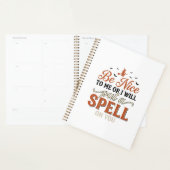 Grappige Heks Spreuk Citaat Halloween Vector Ontwe Planner (Display)