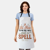 Grappige Heks Spreuk Citaat Halloween Vector Ontwe Schort (Gedragen)
