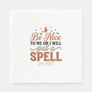 Grappige Heks Spreuk Citaat Halloween Vector Ontwe Servet