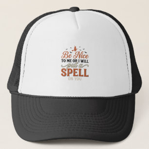 Grappige Heks Spreuk Citaat Halloween Vector Ontwe Trucker Pet