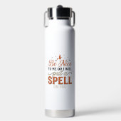 Grappige Heks Spreuk Citaat Halloween Vector Ontwe Waterfles (Voorkant)