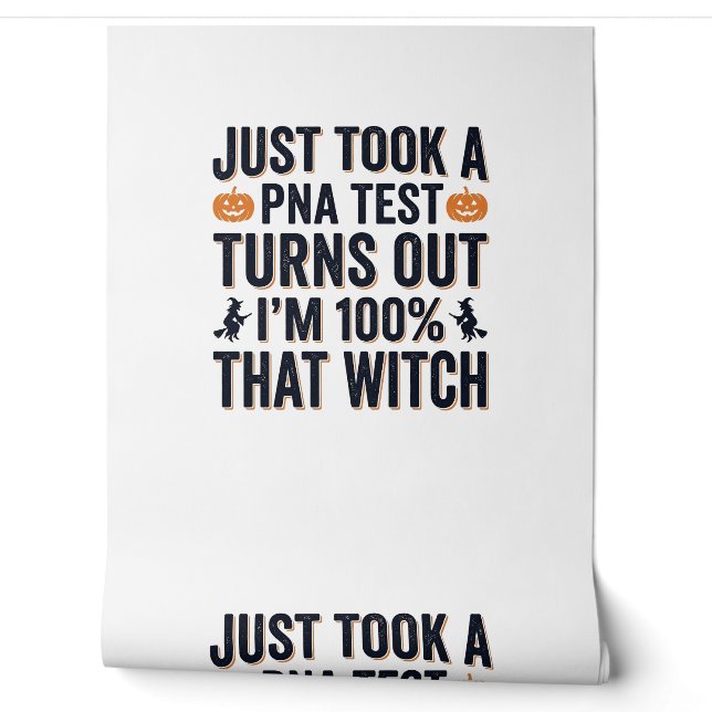 Grappige Heks Test Halloween Citaat Vector Design_ Behang (Afrollen)