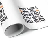 Grappige Heks Test Halloween Citaat Vector Design_ Cadeaupapier (Rol Hoek)