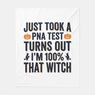 Grappige Heks Test Halloween Citaat Vector Design_ Fleece Deken