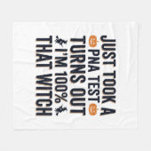 Grappige Heks Test Halloween Citaat Vector Design_ Fleece Deken (Voorkant (Horizontaal))