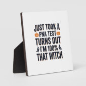 Grappige Heks Test Halloween Citaat Vector Design_ Fotoplaat (Voorkant)