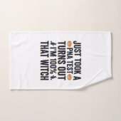 Grappige Heks Test Halloween Citaat Vector Design_ Handdoek (Handdoek)