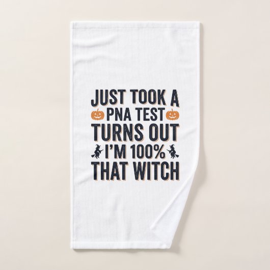 Grappige Heks Test Halloween Citaat Vector Design_ Handdoek (Handdoek)