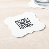 Grappige Heks Test Halloween Citaat Vector Design_ Kartonnen Onderzetters (Gekanteld)