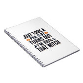 Grappige Heks Test Halloween Citaat Vector Design_ Notitieboek (Rechterzijde)