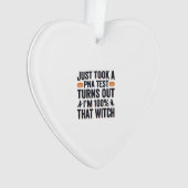 Grappige Heks Test Halloween Citaat Vector Design_ Ornament (voorkant)