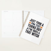 Grappige Heks Test Halloween Citaat Vector Design_ Planner (Display)