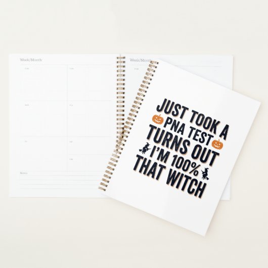 Grappige Heks Test Halloween Citaat Vector Design_ Planner (Display)
