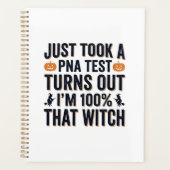 Grappige Heks Test Halloween Citaat Vector Design_ Planner (Voorkant)