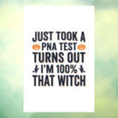 Grappige Heks Test Halloween Citaat Vector Design_ Raamsticker (Vel 3)