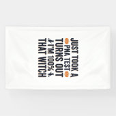 Grappige Heks Test Halloween Citaat Vector Design_ Spandoek (Horizontaal)