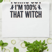 Grappige Heks Test Halloween Citaat Vector Design_ Theedoek (Gevouwen)