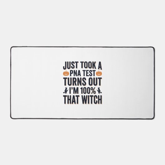 Grappige Heks Test Halloween Citaat Vector Ontwerp Bureaumat (Voorkant)
