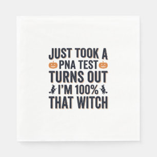 Grappige Heks Test Halloween Citaat Vector Ontwerp Servet
