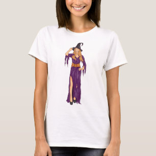 Grappige heks vibes Halloween seizoen T-shirt