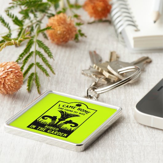 Grappige heks vrouw sleutelhanger (Zijkant)