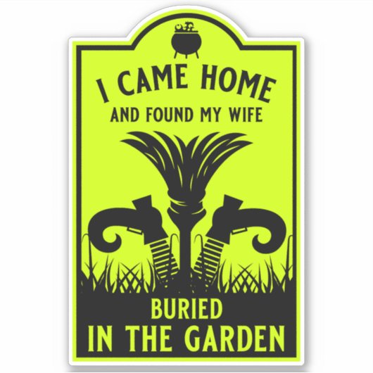 Grappige heks vrouw sticker (Voorkant)