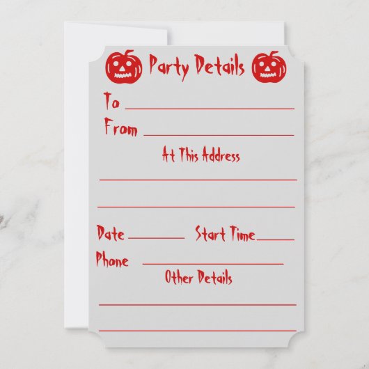 Grappige heksen griezelig en eng Halloween feest Kaart (Achterkant)