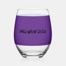 Grappige heksen Halloween-thema wijnglas