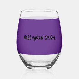 Grappige heksen Halloween-thema wijnglas Wijnglas Zonder Voet