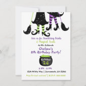 Grappige heksen moderne heks Halloween verjaardag Kaart (Voorkant)