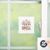 Grappige Heksen Spreuk Citaat Halloween Vector Ont Raamsticker (Huis)