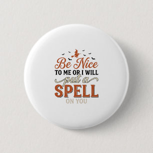Grappige Heksen Spreuk Citaat Halloween Vector Ont Ronde Button 5,7 Cm