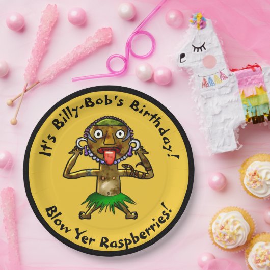 Grappige heksendokter Tiki Party - gepersonaliseer Papieren Bordje (Feest)