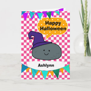 Grappige Heksenhoed Rots Punt Leuk Halloween voor Kaart