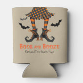 Grappige Heksenlaarzen en Booze Halloween Blikjeskoeler (Achterkant)