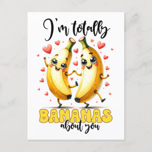 Grappige helemaal bananen over jou briefkaart