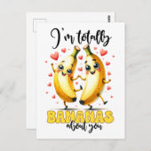 Grappige helemaal bananen over jou briefkaart (Voorkant / Achterkant)