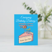 Grappige Helikopter Verjaardag Cake Delivery Art Briefkaart (Staand voorkant)