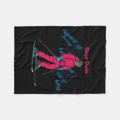 Grappige Helling Man Algebra Meetkunde Middelbare Fleece Deken (Voorkant (Horizontaal))