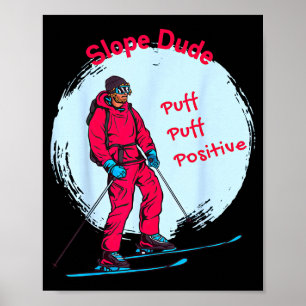 Grappige Helling Man Algebra Meetkunde Middelbare Poster