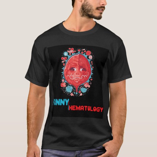 Grappige hematologie met wit bloed t-shirt (Voorkant)